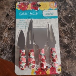 Pioneer woman Cheese Knife serving set-Rose